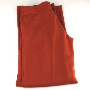 Forever 21 Burnt Orange Pleated Trousers (Size: Medium)